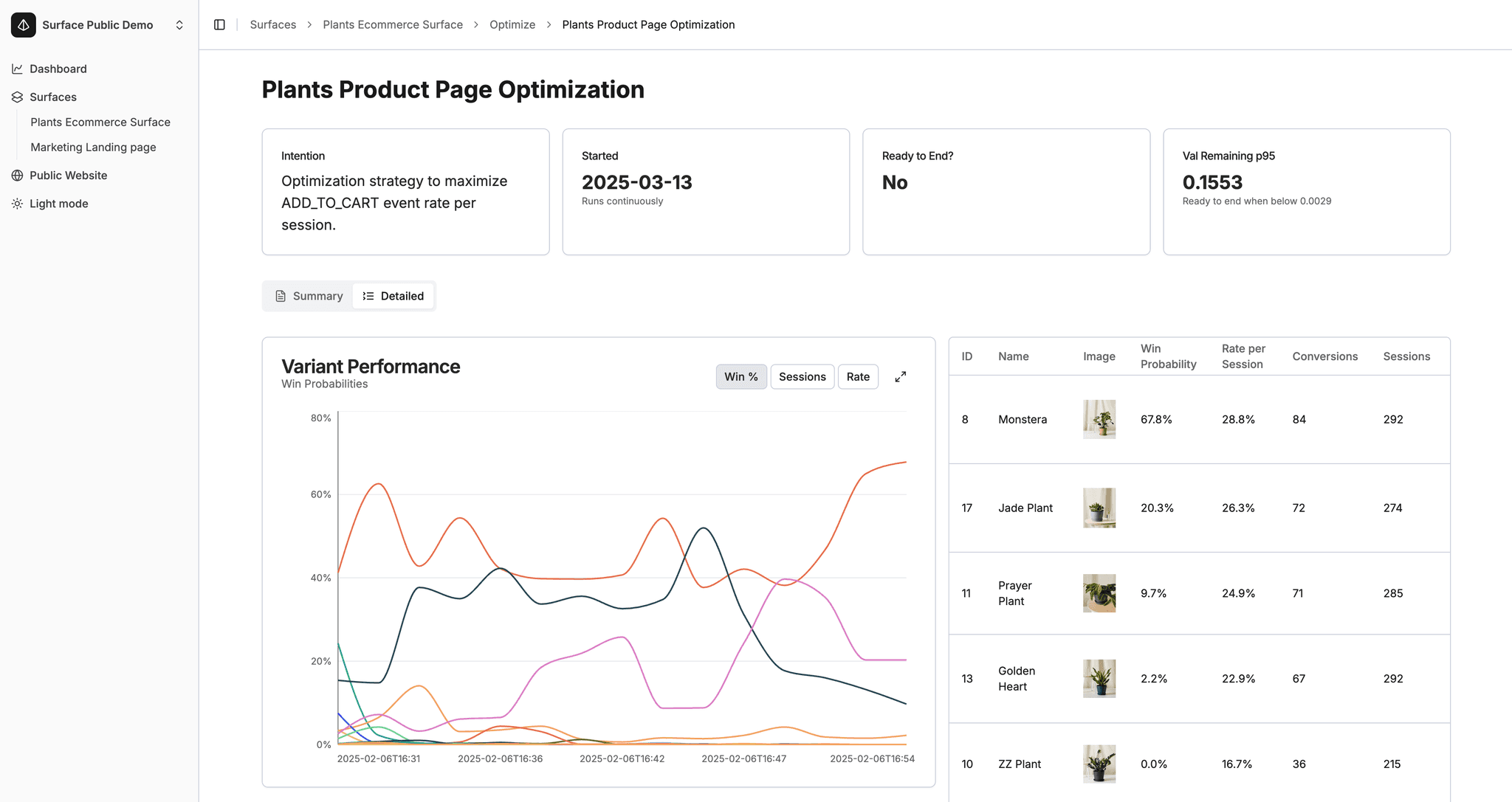 Surface Optimization Strategy View
